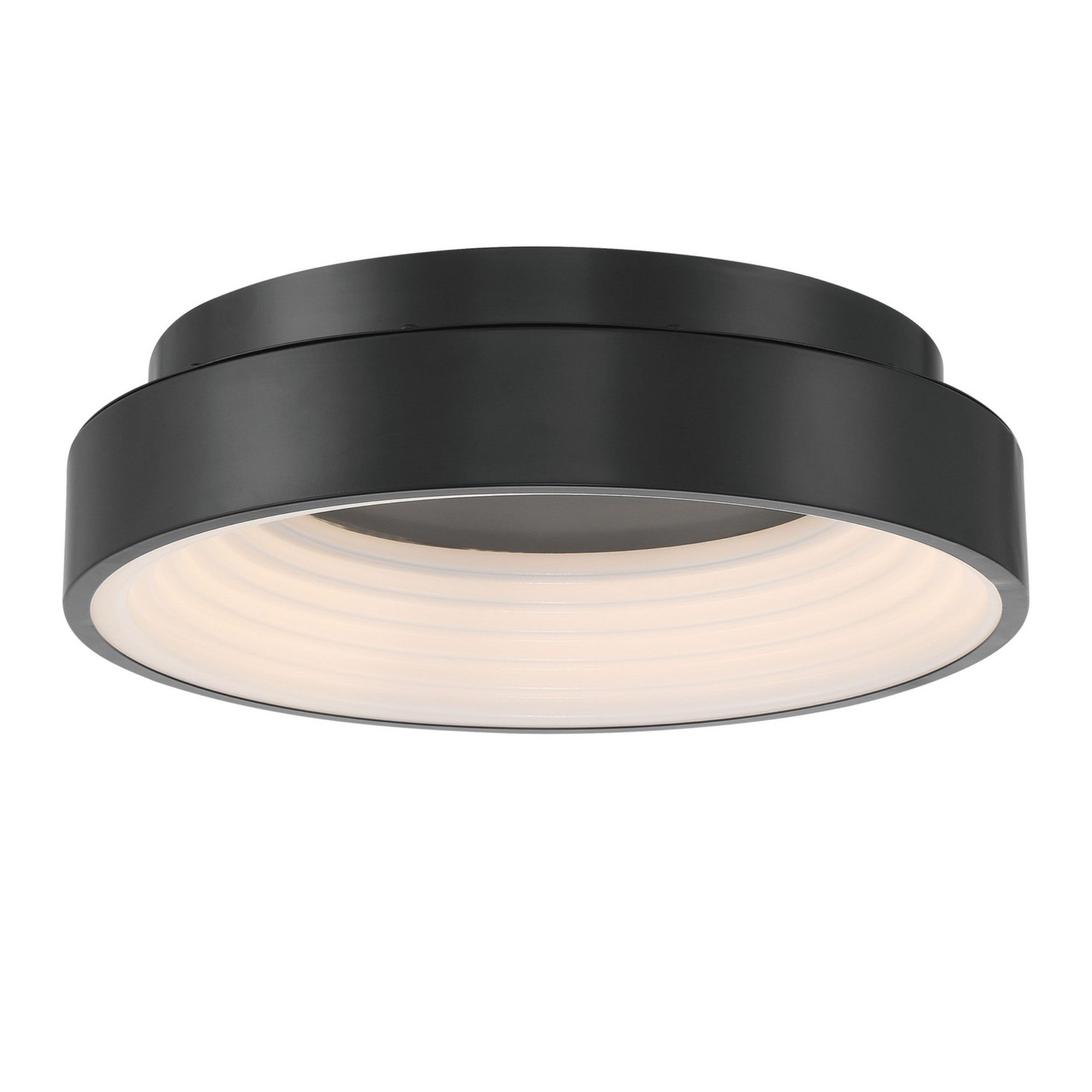 Conc 15 in. LED Flush Mount Light Coal Finish - Bees Lighting