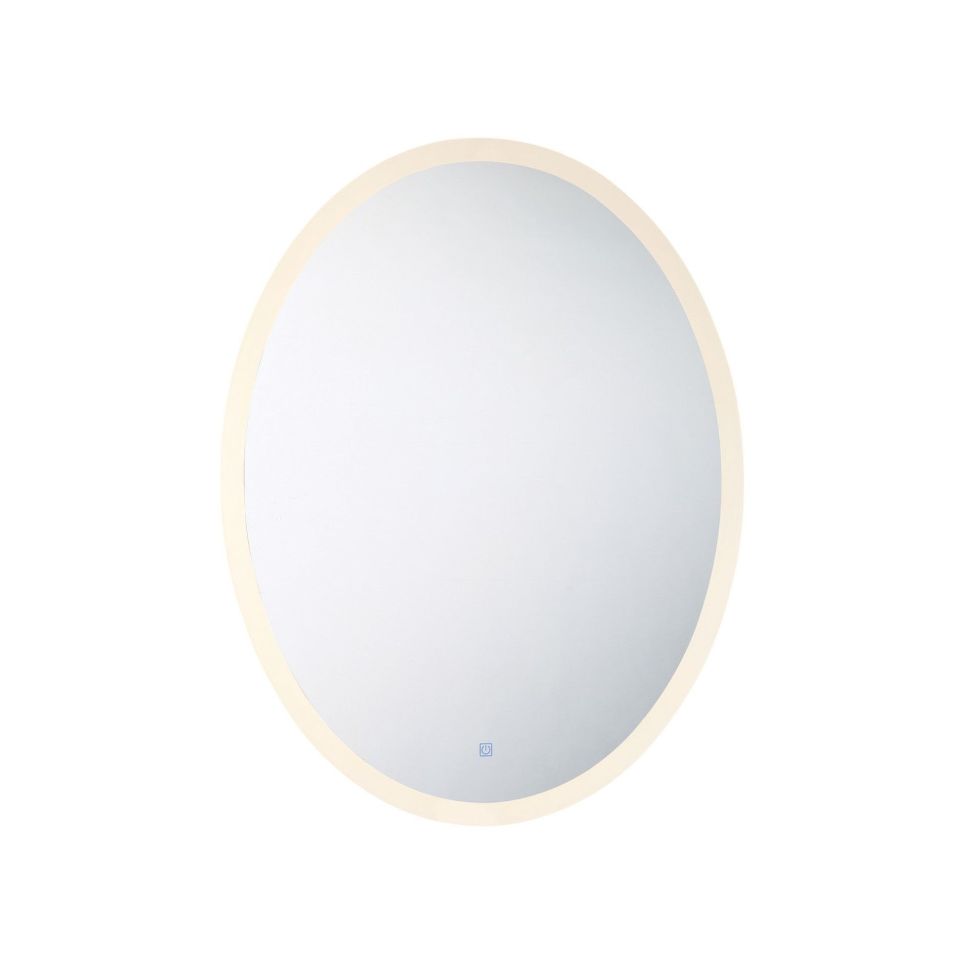 35.38" x 27.5" Oval Mirror with LED Light - Bees Lighting