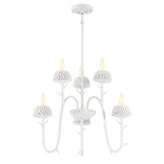 North Fork 24" 3-Light Pendant, Sand White Finish - Bees Lighting