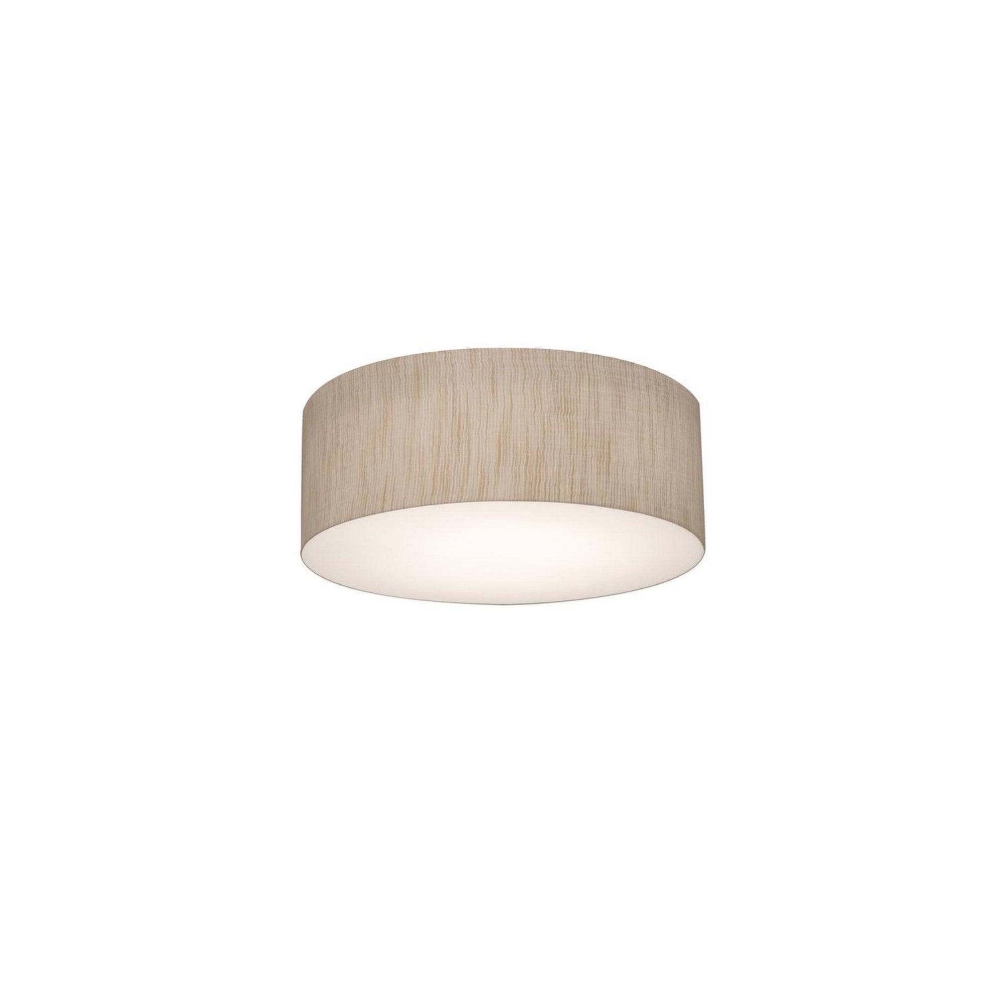 Anton 12" 2-Light Flush Mount, Jute Finish - Bees Lighting