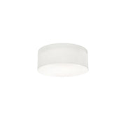 Anton 12" 2-Light Flush Mount, Linen White Finish - Bees Lighting