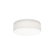 Anton 15" 3-Light Flush Mount, Linen White Finish - Bees Lighting