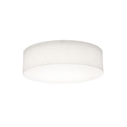 Anton 19" 3-Light Flush Mount, Linen White Finish - Bees Lighting