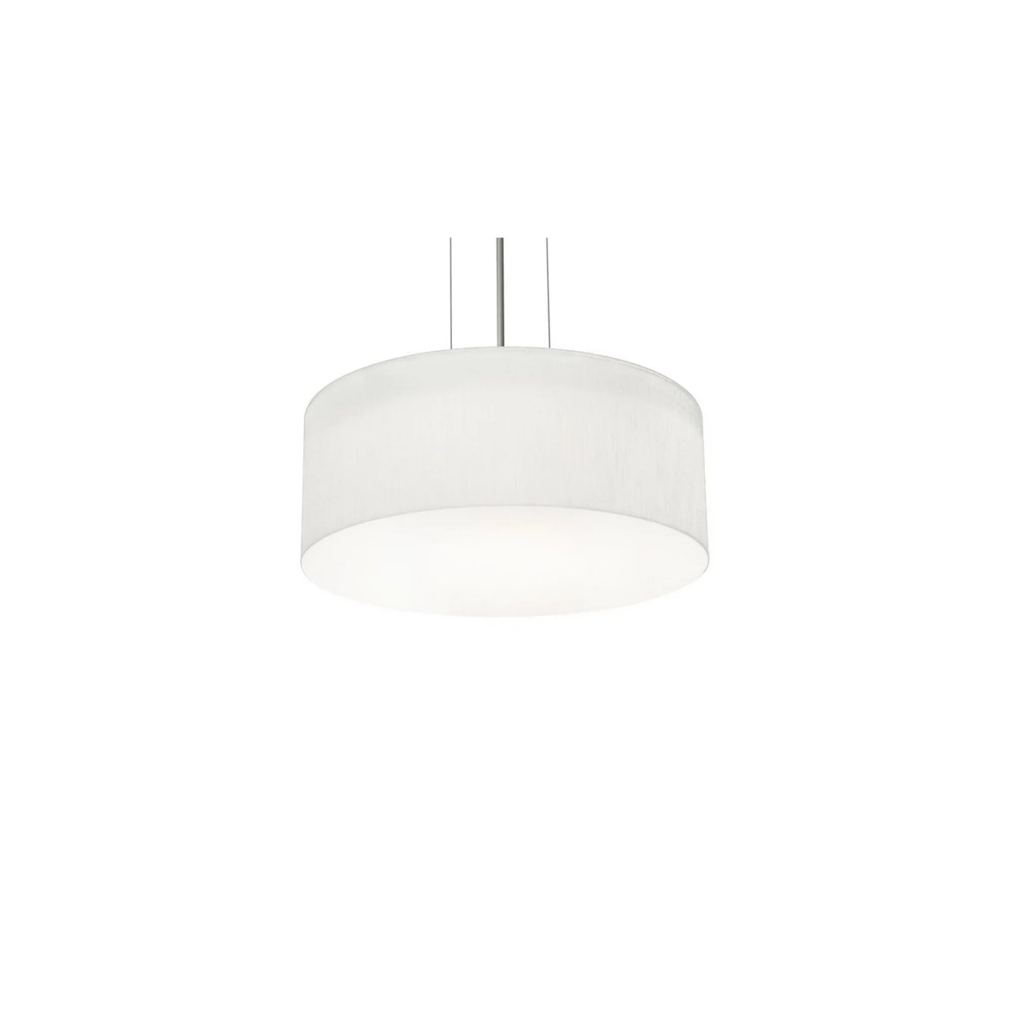 Anton 12" LED Pendant, Black & Linen White Finish - Bees Lighting