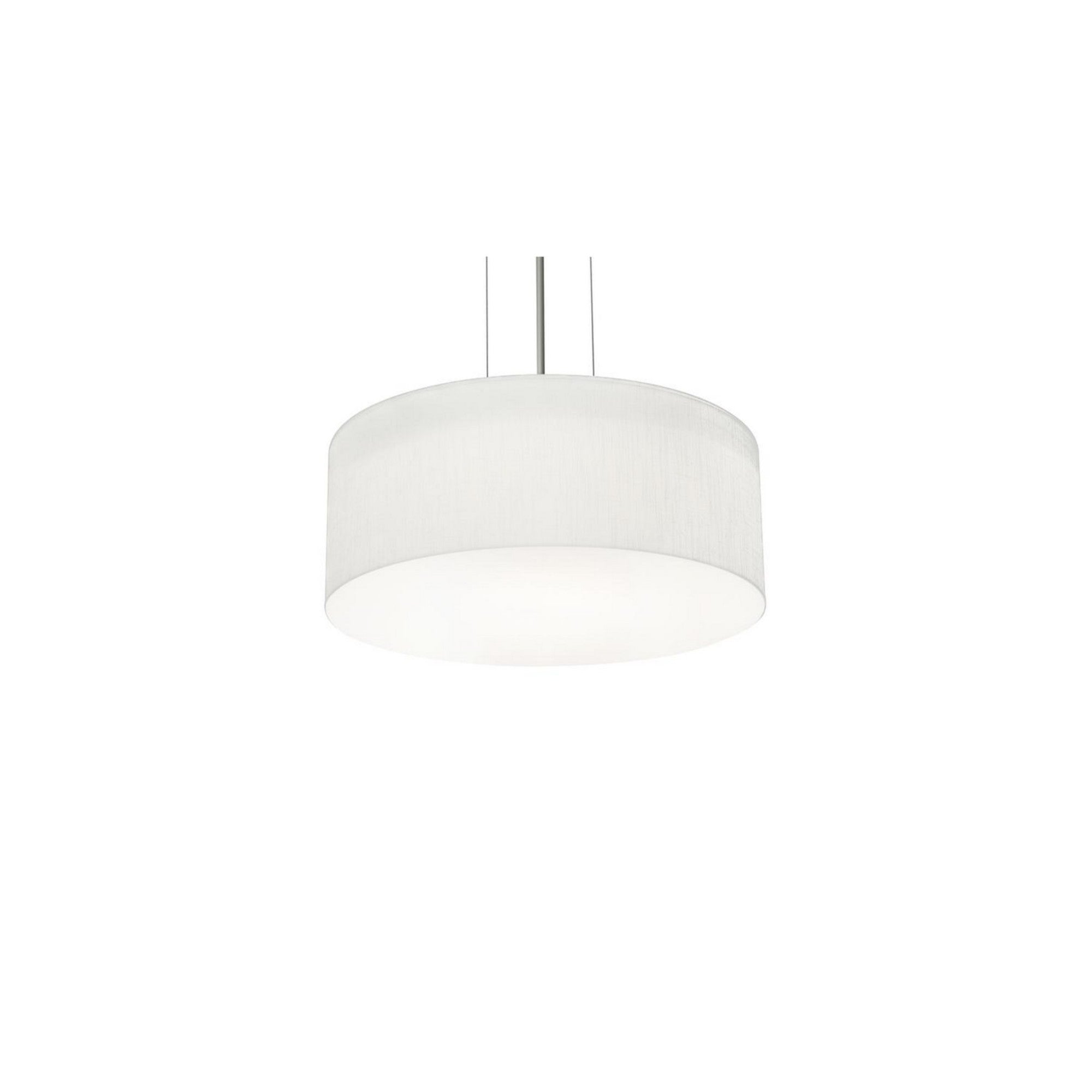 Anton 12" 2-Light Pendant, Black & Linen White Finish - Bees Lighting
