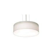 Anton 15" LED Pendant, Black & Linen White Finish - Bees Lighting
