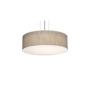 Anton 15" 3-Light Pendant, Satin Nickel & Jute Finish - Bees Lighting