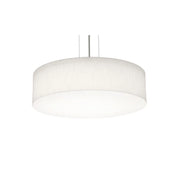 Anton 19" LED Pendant, Black & Linen White Finish - Bees Lighting