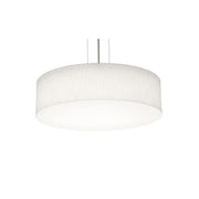 Anton 19" 3-Light Pendant, Black & Linen White Finish - Bees Lighting