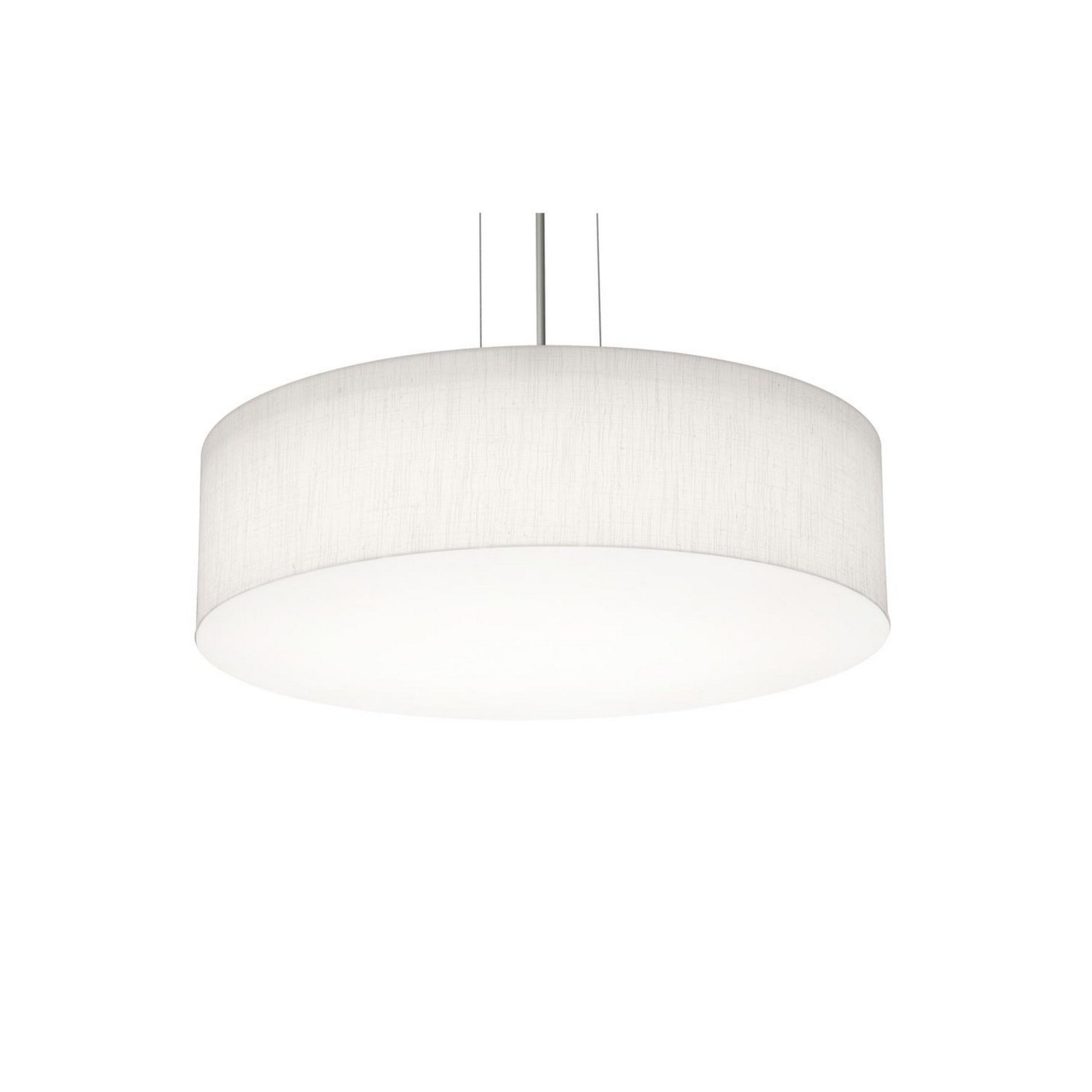 Anton 19" 3-Light Pendant, Black & Linen White Finish - Bees Lighting