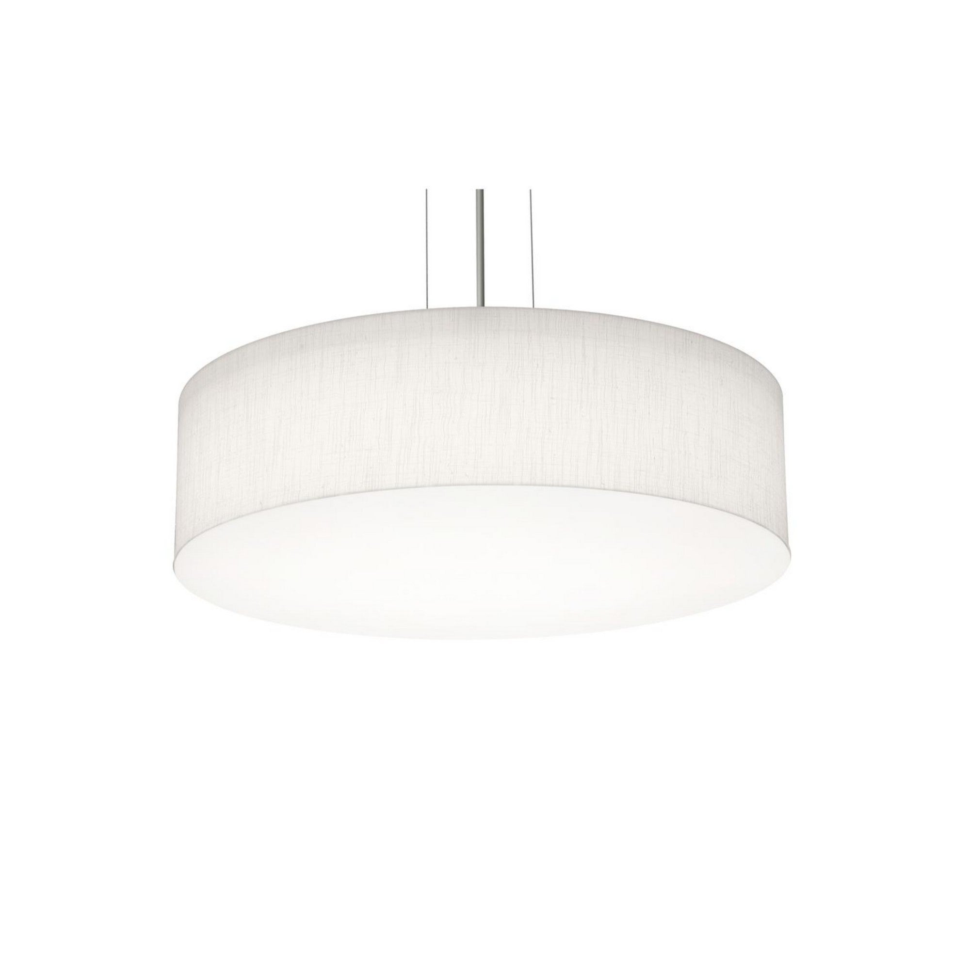 Anton 19" 3-Light Pendant, Black & Linen White Finish - Bees Lighting