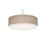 Anton 19" 3-Light Pendant, Satin Nickel & Jute Finish - Bees Lighting
