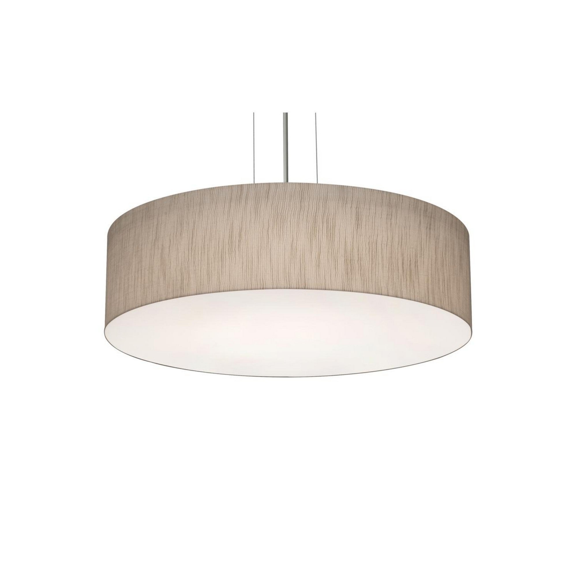 Anton 19" 3-Light Pendant, Satin Nickel & Jute Finish - Bees Lighting