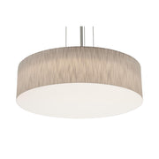 Anton 24" LED Pendant, Satin Nickel & Jute Finish - Bees Lighting