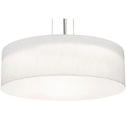 Anton 30" 4-Light Pendant, Black & Linen White Finish - Bees Lighting