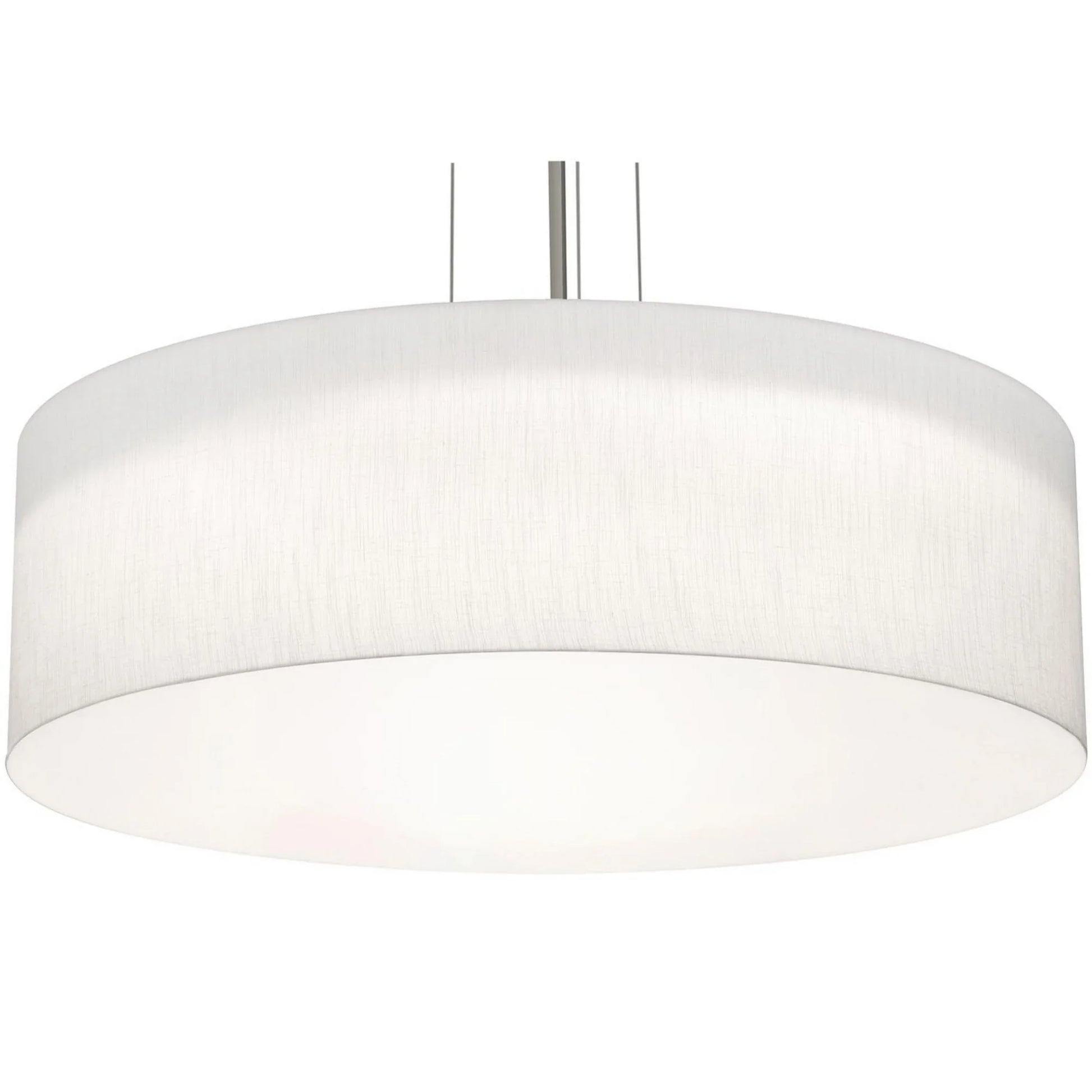 Anton 30" 4-Light Pendant, Black & Linen White Finish - Bees Lighting