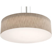 Anton 30" 4-Light Pendant, Satin Nickel & Jute Finish - Bees Lighting