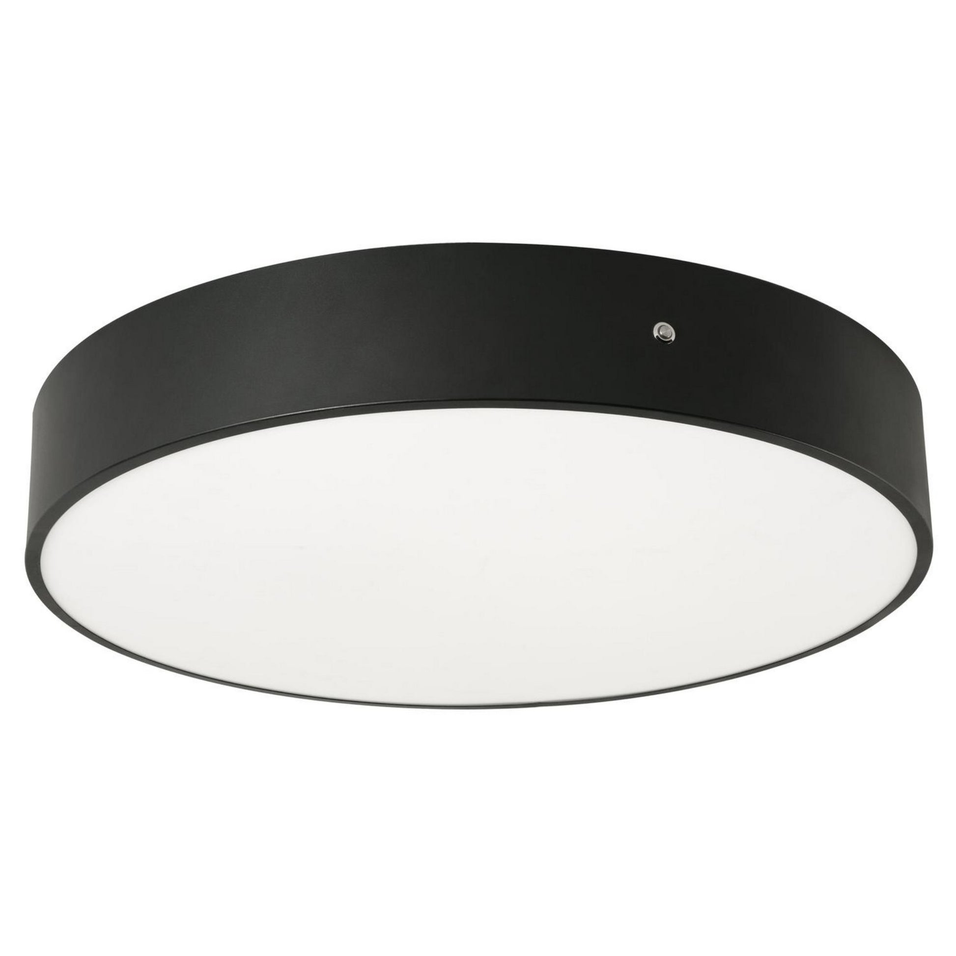 Bailey 24" LED Flush Mount, Black Finish, Battery Backup - Bees Lighting