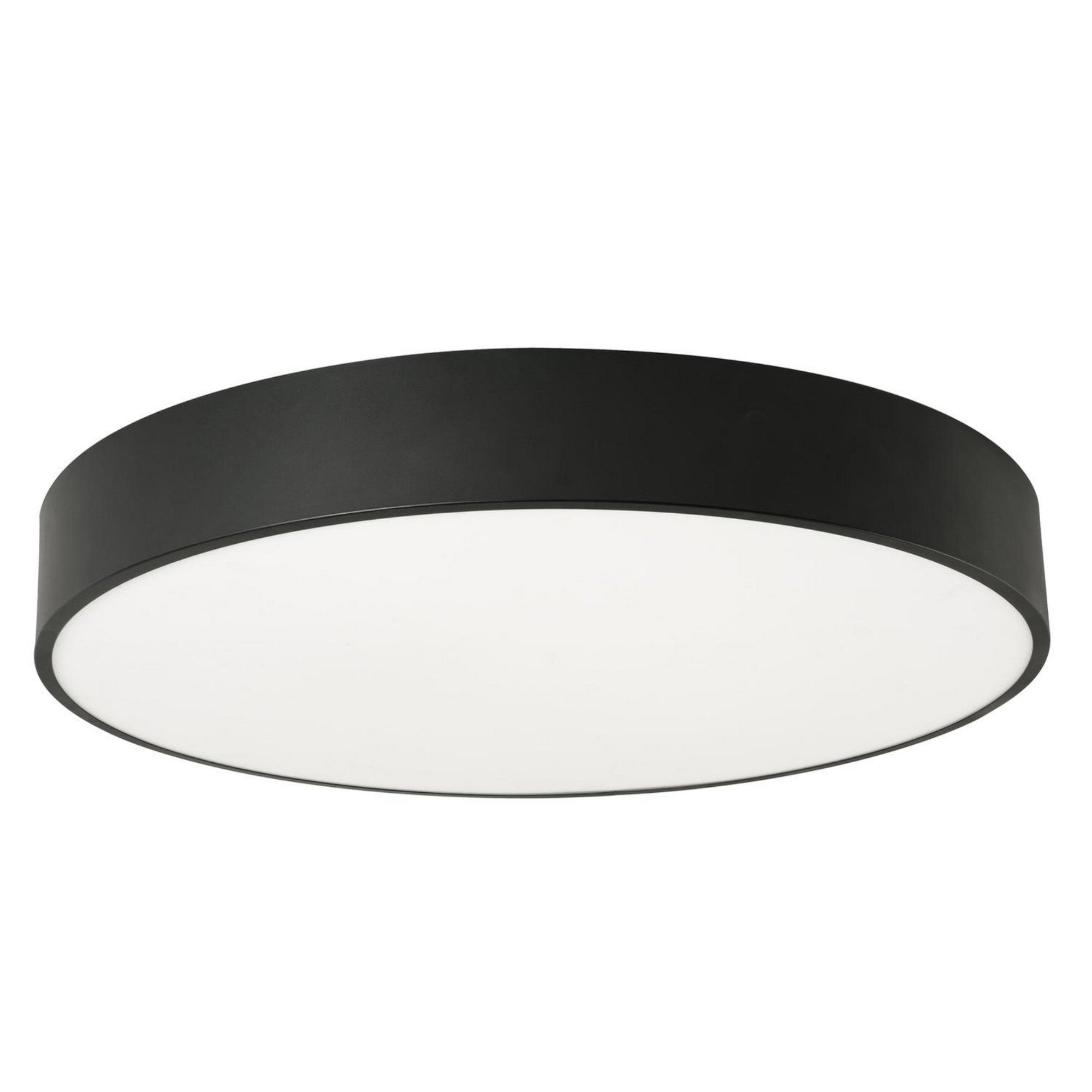 Bailey 30" LED Flush Mount, Black Finish, Motion Sensor - Bees Lighting
