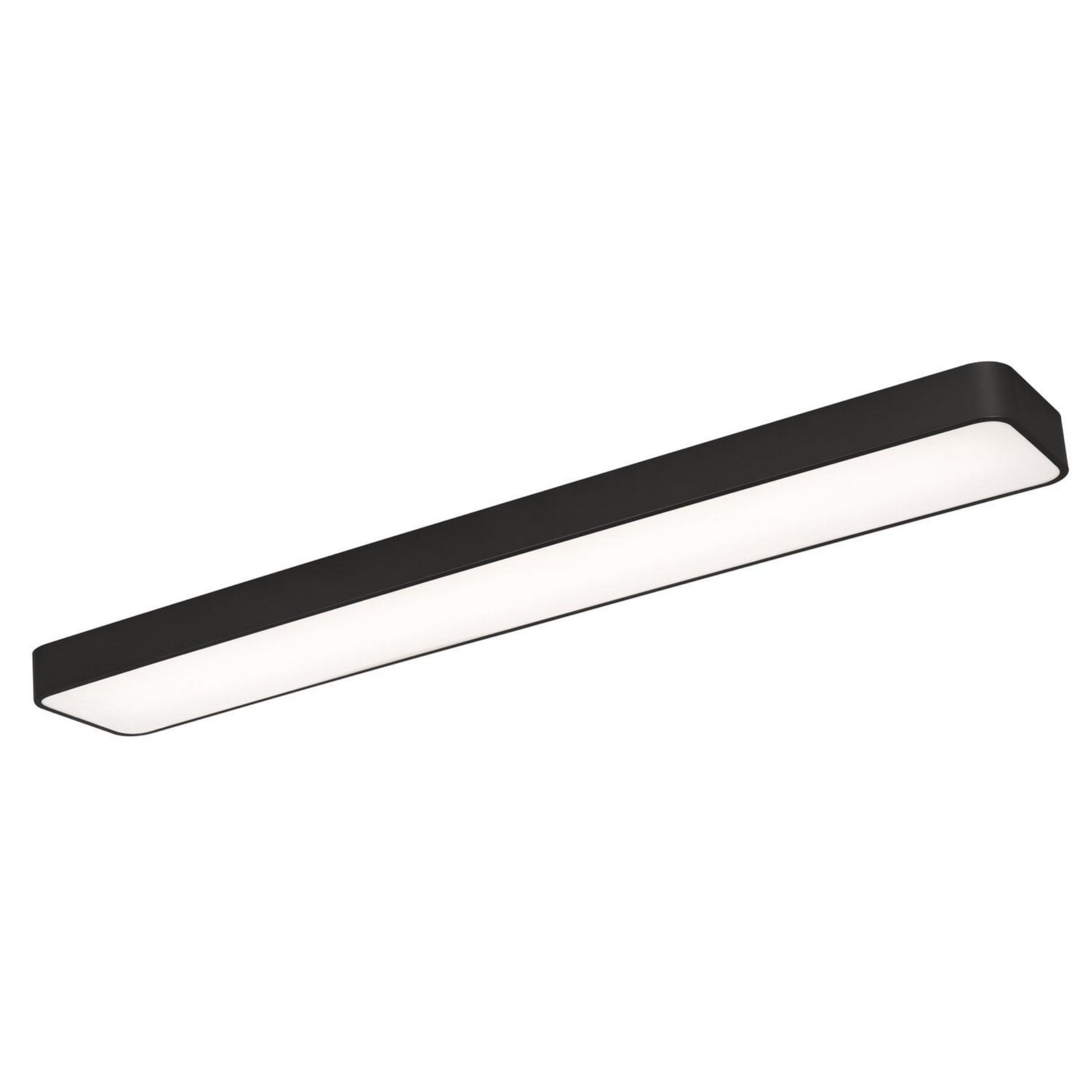 Bailey 46" LED Linear Flush Mount, Black Finish, Battery Backup & Motion Sensor - Bees Lighting