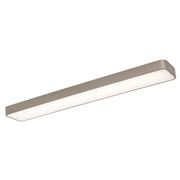 Bailey 46" LED Linear Flush Mount, Satin Nickel Finish, Battery Backup - Bees Lighting