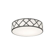Haven 17" 3-Light Flush Mount, Black Finish - Bees Lighting