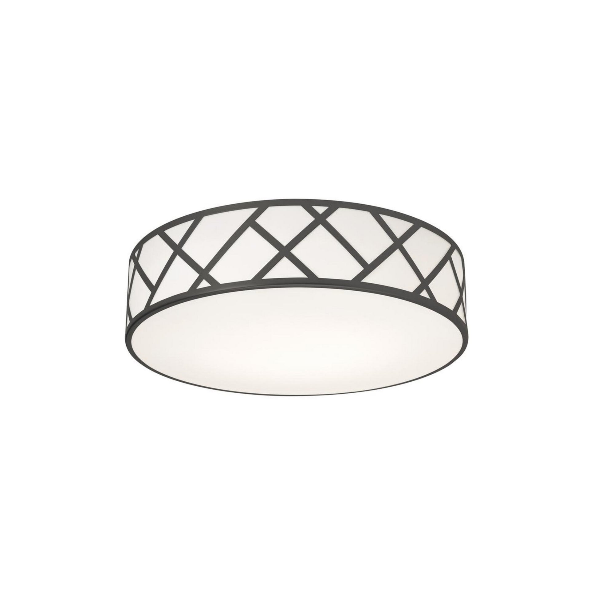 Haven 17" 3-Light Flush Mount, Black Finish - Bees Lighting