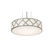 Haven 17" 3-Light Pendant, Satin Nickel Finish - Bees Lighting