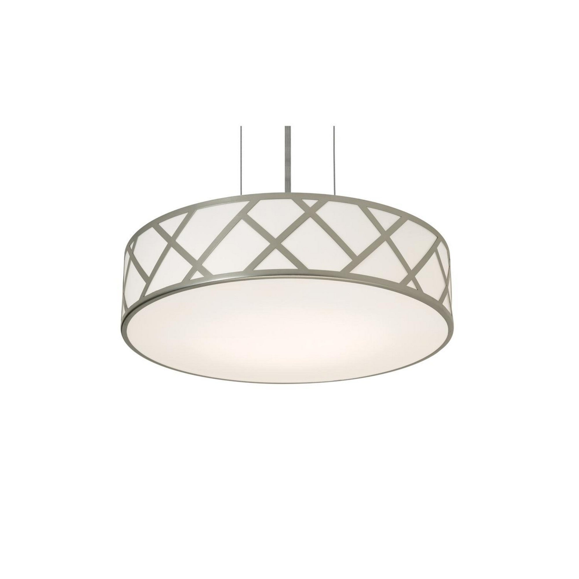 Haven 17" 3-Light Pendant, Satin Nickel Finish - Bees Lighting