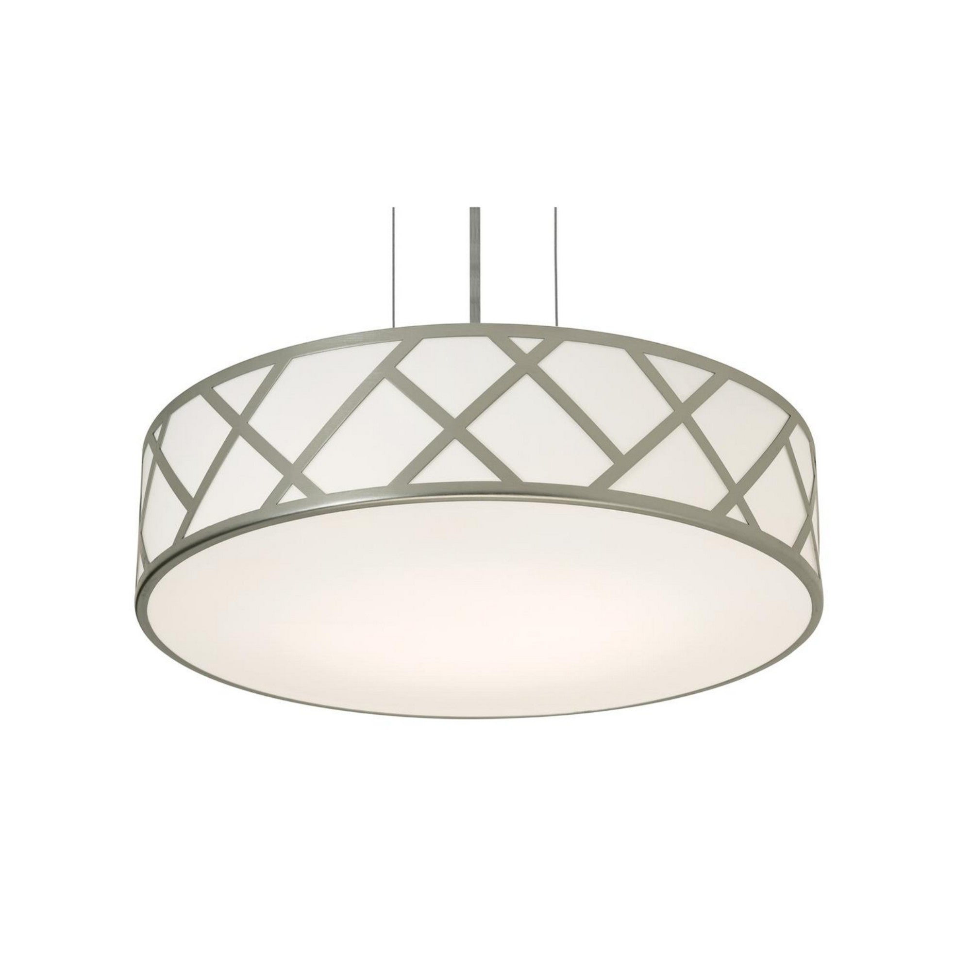 Haven 21" 3-Light Pendant, Satin Nickel Finish - Bees Lighting