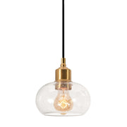Laney 7" Mini Pendant, Vintage Gold Finish - Bees Lighting