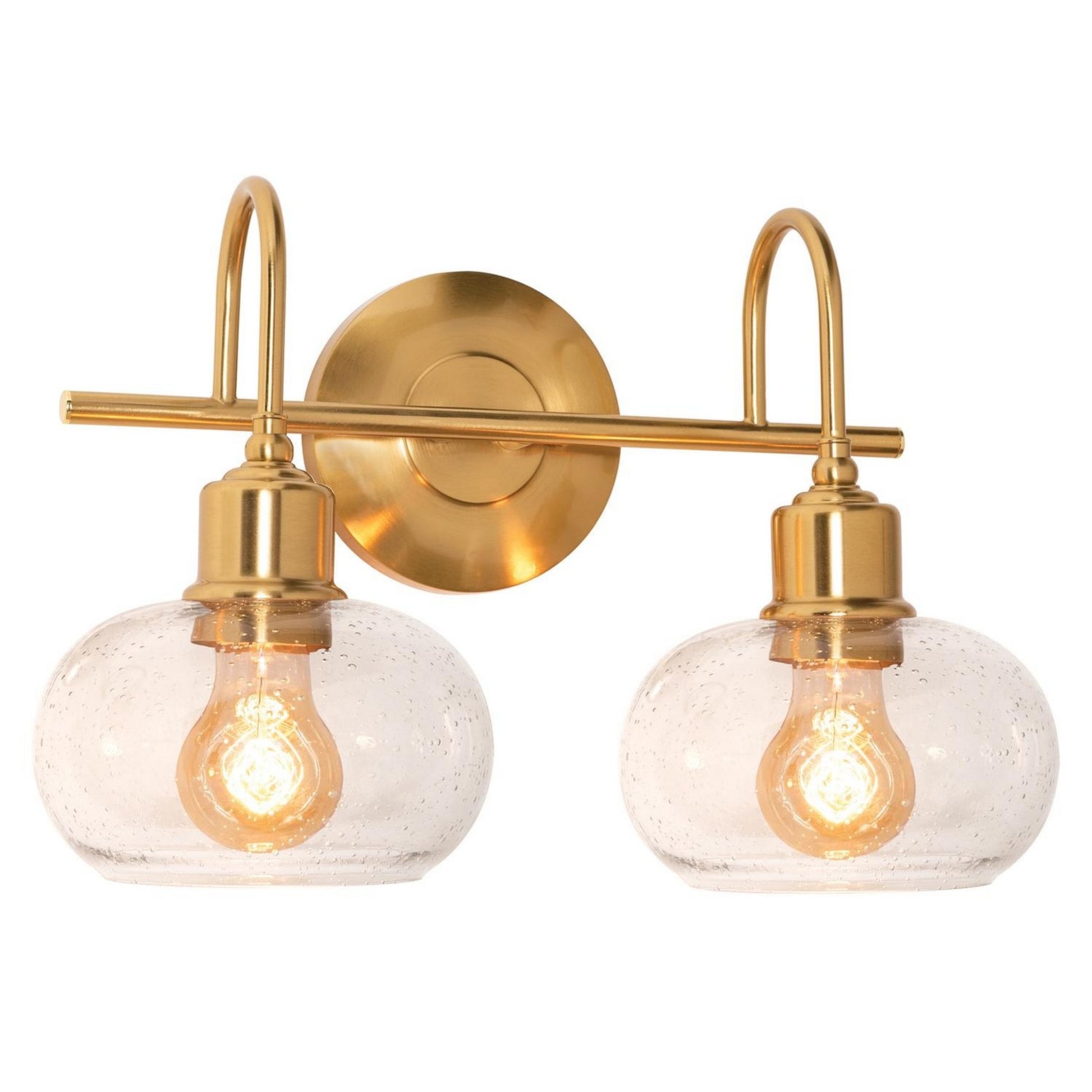 Laney 15" 2-Light Vanity, Vintage Gold Finish - Bees Lighting