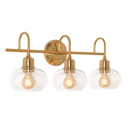 Laney 24" 3-Light Vanity, Vintage Gold Finish - Bees Lighting