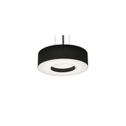 Montclair 12" 2-Light Pendant, Black Finish & Black Shade - Bees Lighting