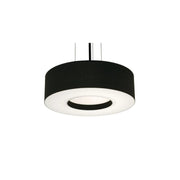 Montclair 15" LED Pendant, Black Finish & Black Shade - Bees Lighting