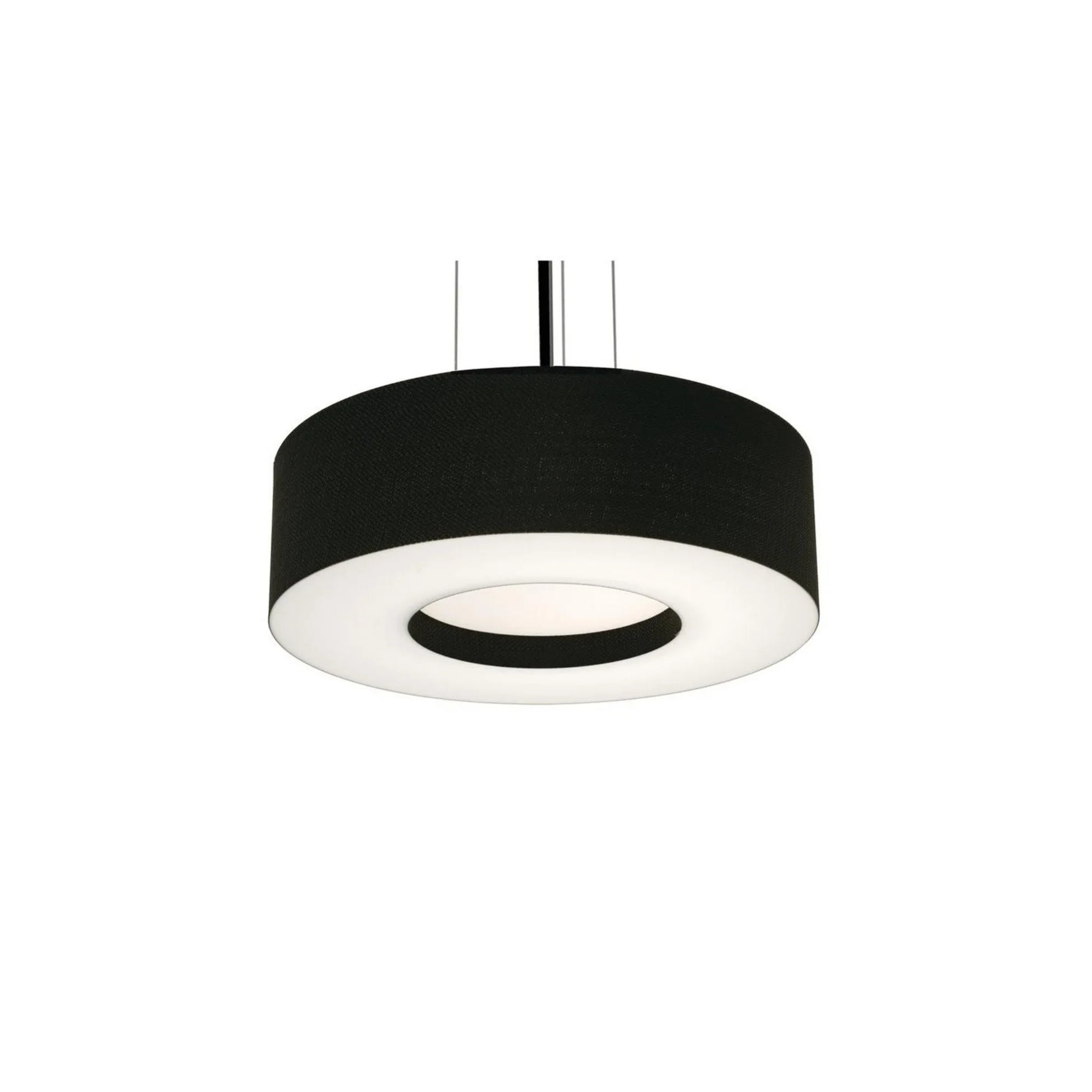 Montclair 15" LED Pendant, Black Finish & Black Shade - Bees Lighting