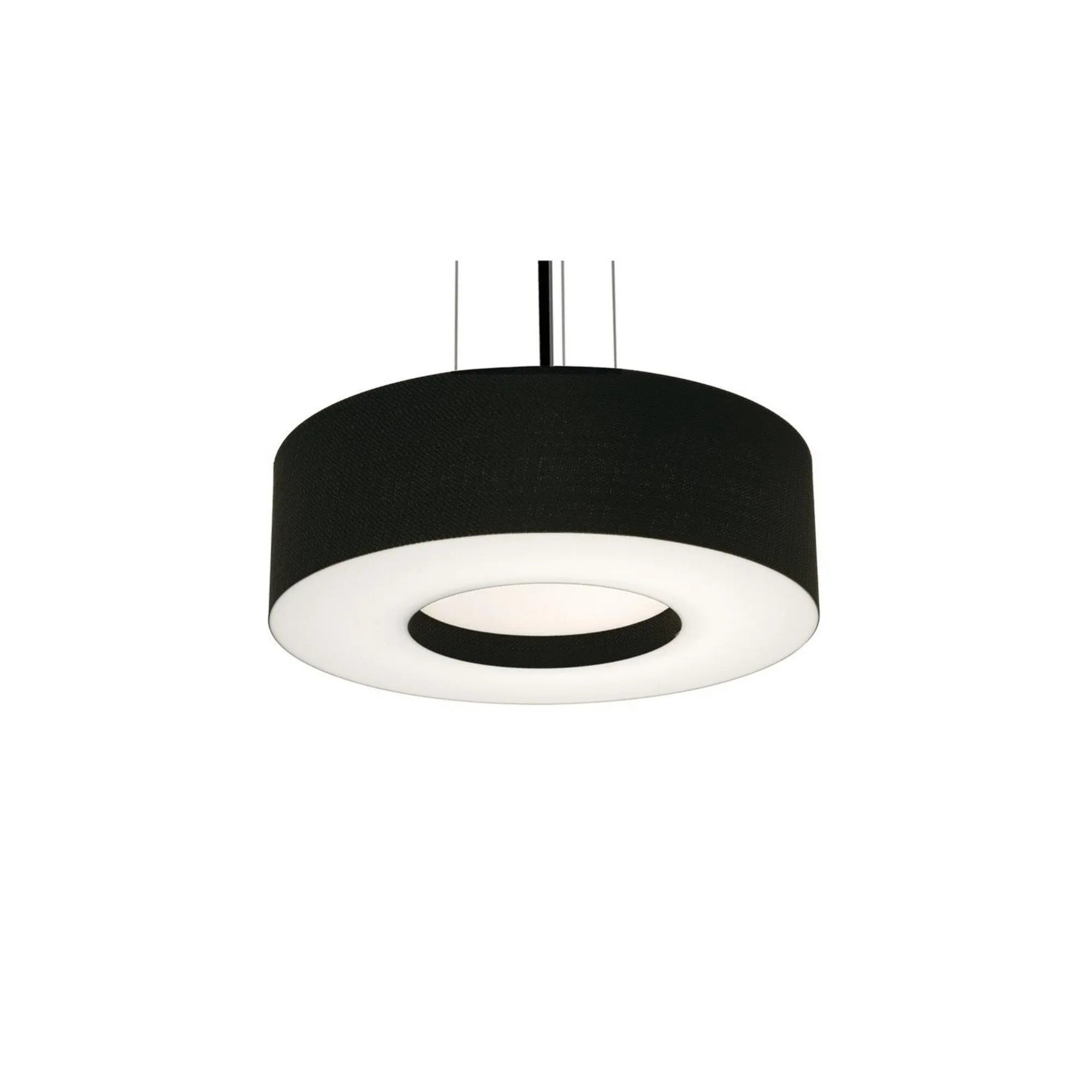 Montclair 15" LED Pendant, Black Finish & Black Shade - Bees Lighting