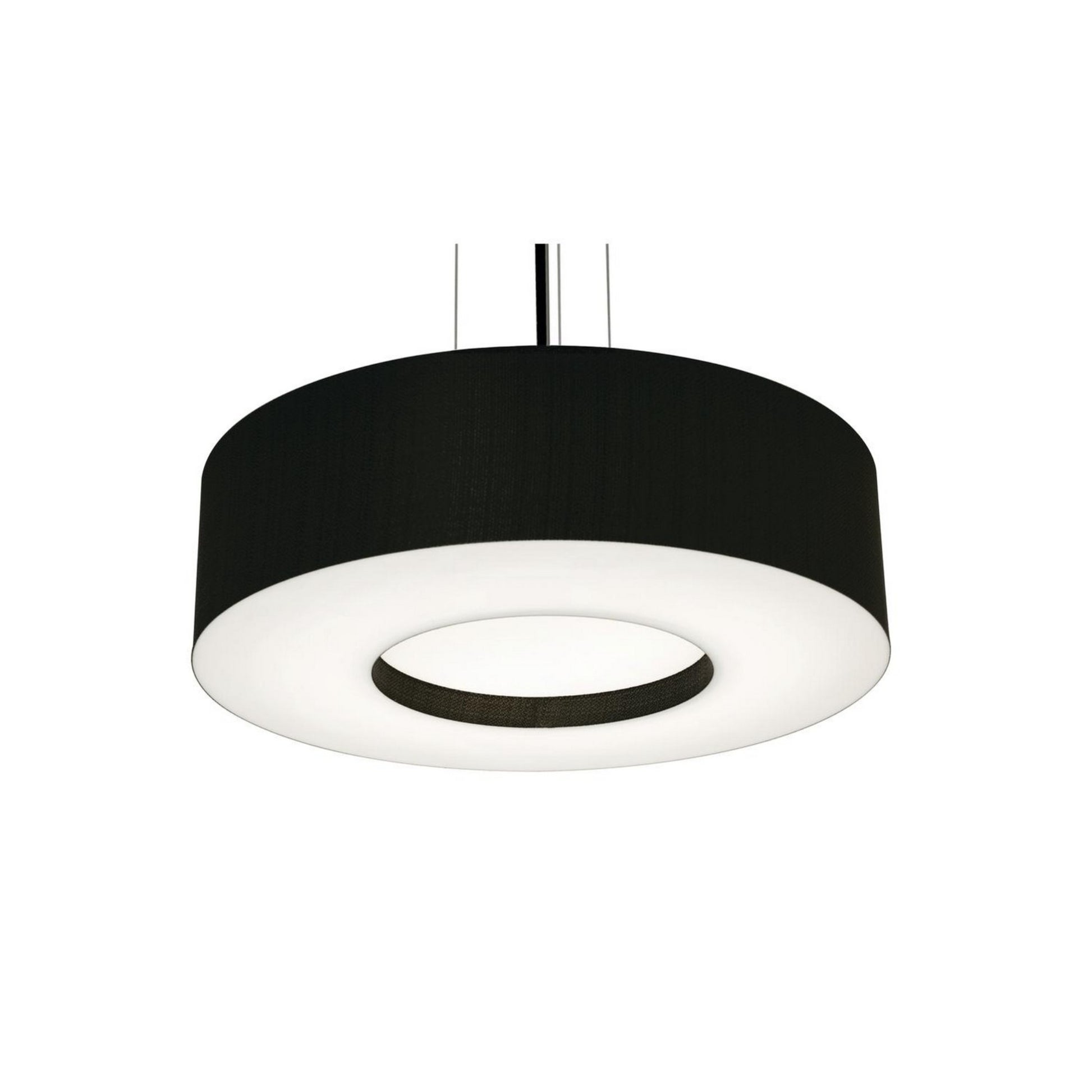 Montclair 19" 3-Light Pendant, Black Finish & Black Shade - Bees Lighting