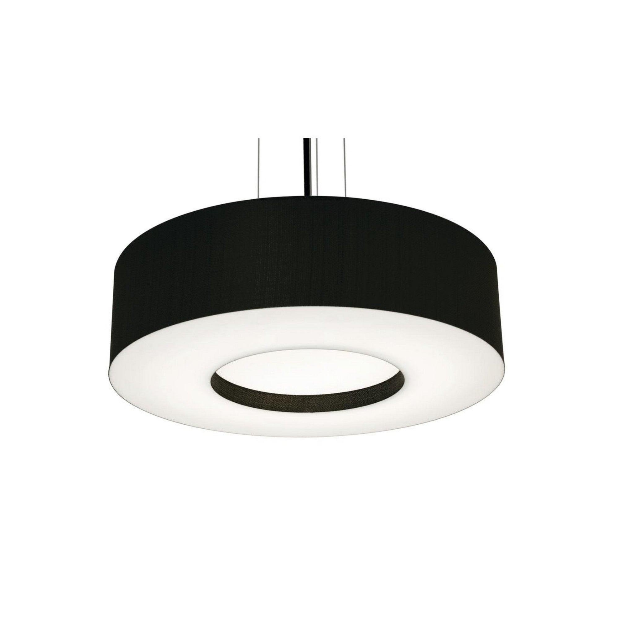 Montclair 19" 3-Light Pendant, Black Finish & Black Shade - Bees Lighting