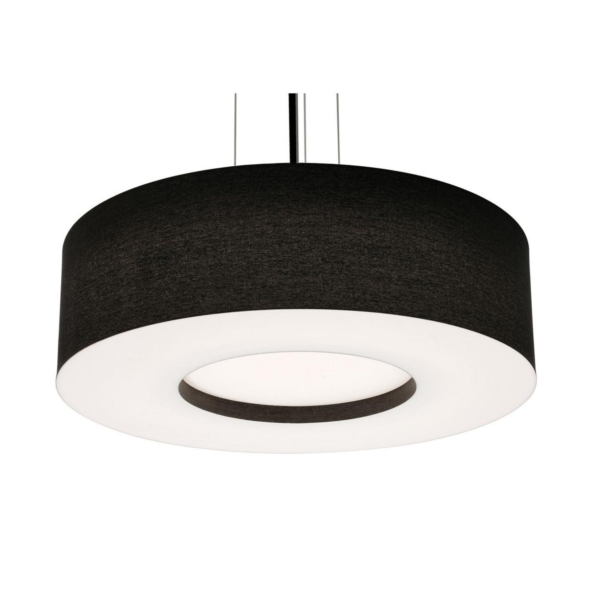 Montclair 24" LED Pendant, Black Finish & Black Shade - Bees Lighting