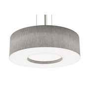Montclair 24" LED Pendant, Black Finish & Grey Shade - Bees Lighting