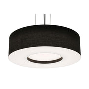 Montclair 24" 3-Light Pendant, Black Finish & Black Shade - Bees Lighting