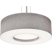 Montclair 30" 4-Light Pendant, Black Finish & Grey Shade - Bees Lighting