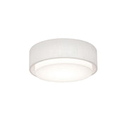 Sanibel 16" 2-Light Flush Mount, Linen White Finish - Bees Lighting