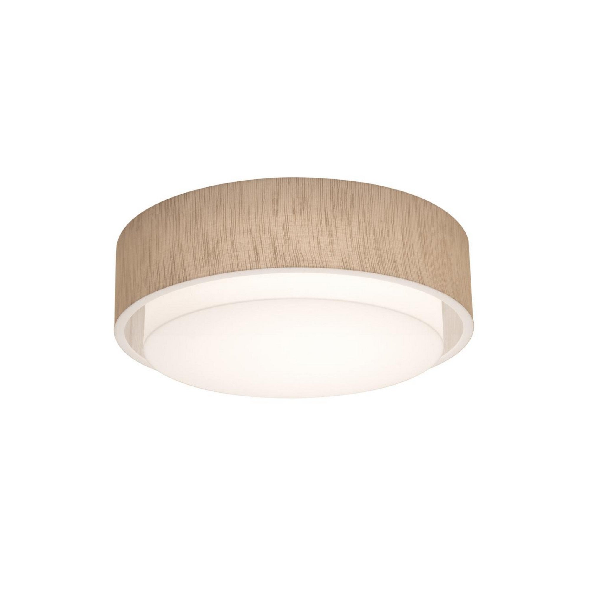 Sanibel 18" 3-Light Flush Mount, Jute Finish - Bees Lighting