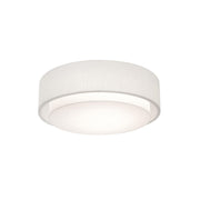 Sanibel 18" 3-Light Flush Mount, Linen White Finish - Bees Lighting