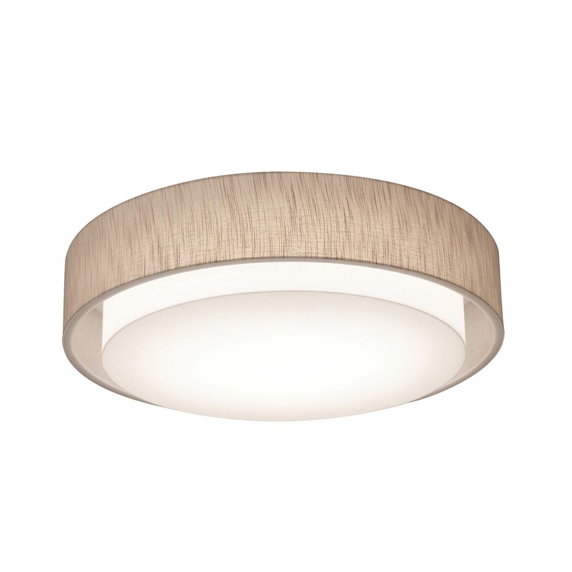 Sanibel 23" 3-Light Flush Mount, Jute Finish - Bees Lighting
