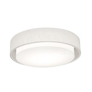 Sanibel 23" 3-Light Flush Mount, Linen White Finish - Bees Lighting