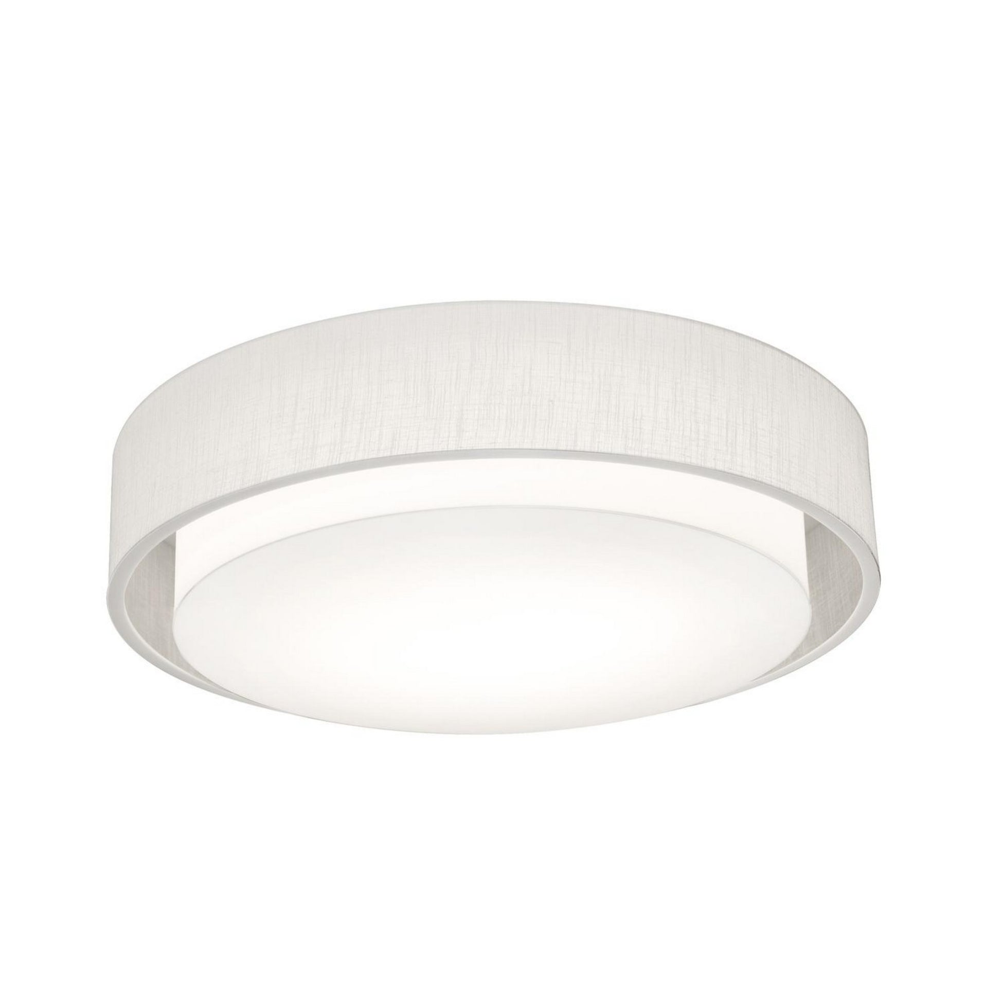 Sanibel 23" 3-Light Flush Mount, Linen White Finish - Bees Lighting
