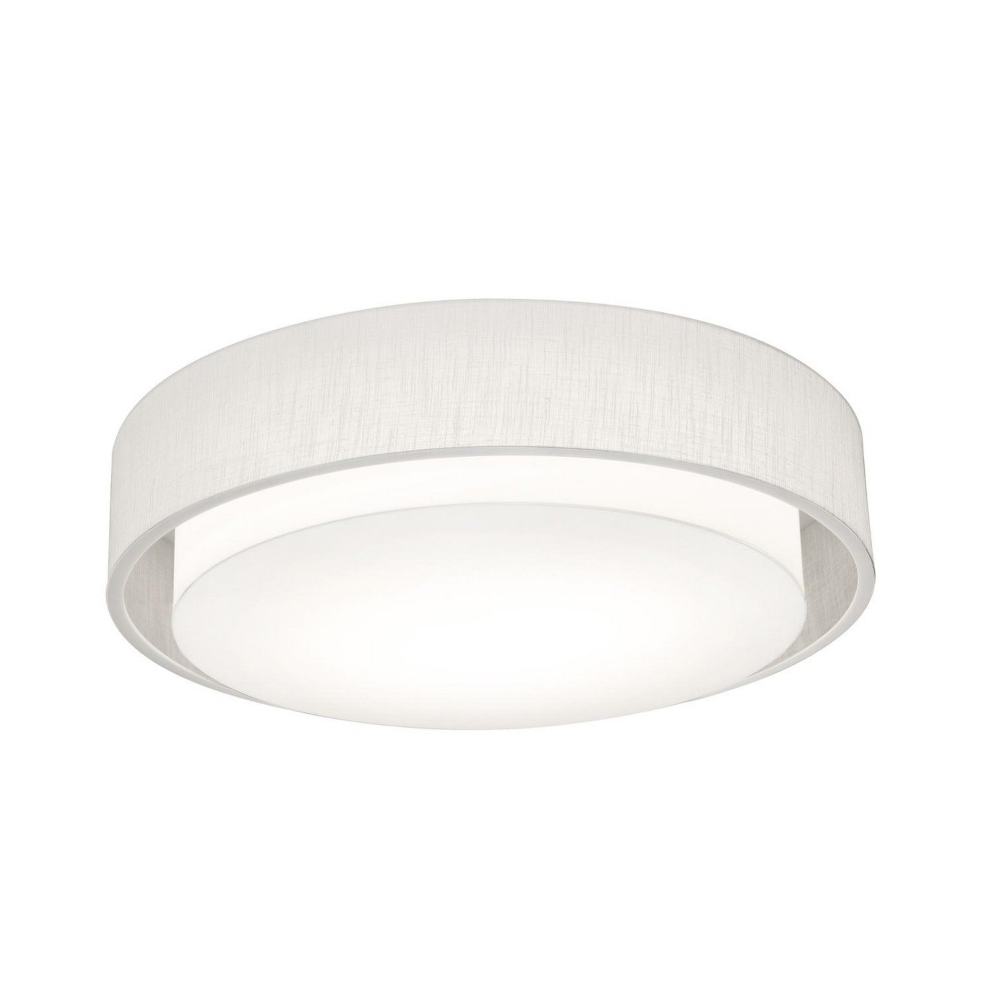 Sanibel 23" 3-Light Flush Mount, Linen White Finish - Bees Lighting